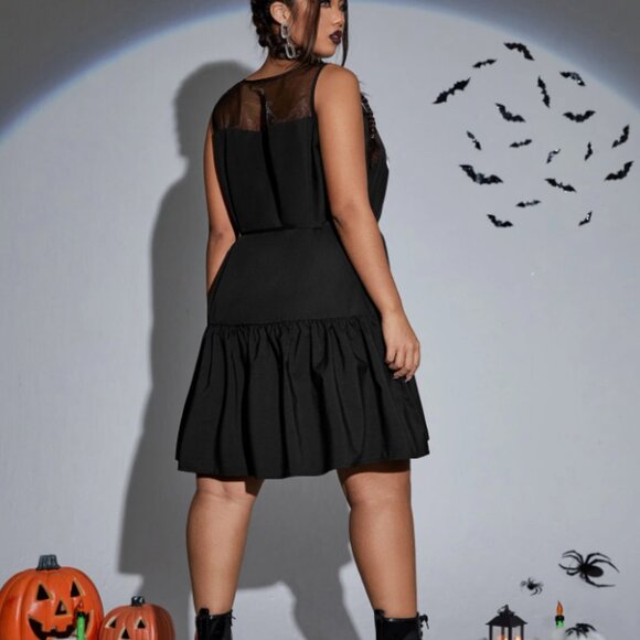 SHEIN Skeleton Mesh Dress NWOT - Picture 2 of 2